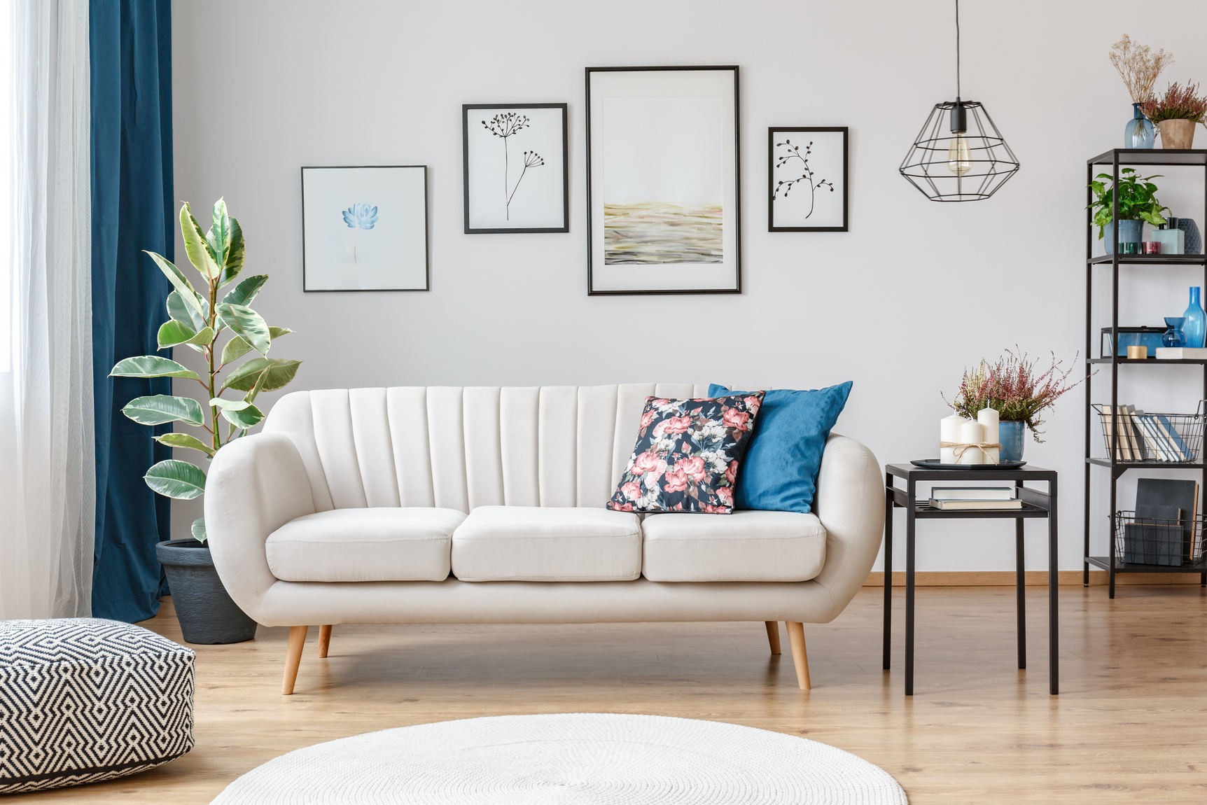 Sofa in living room interior