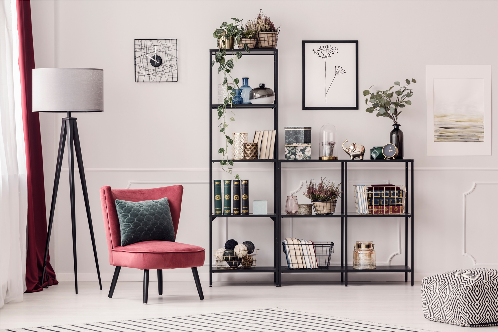 Bookshelf in living room