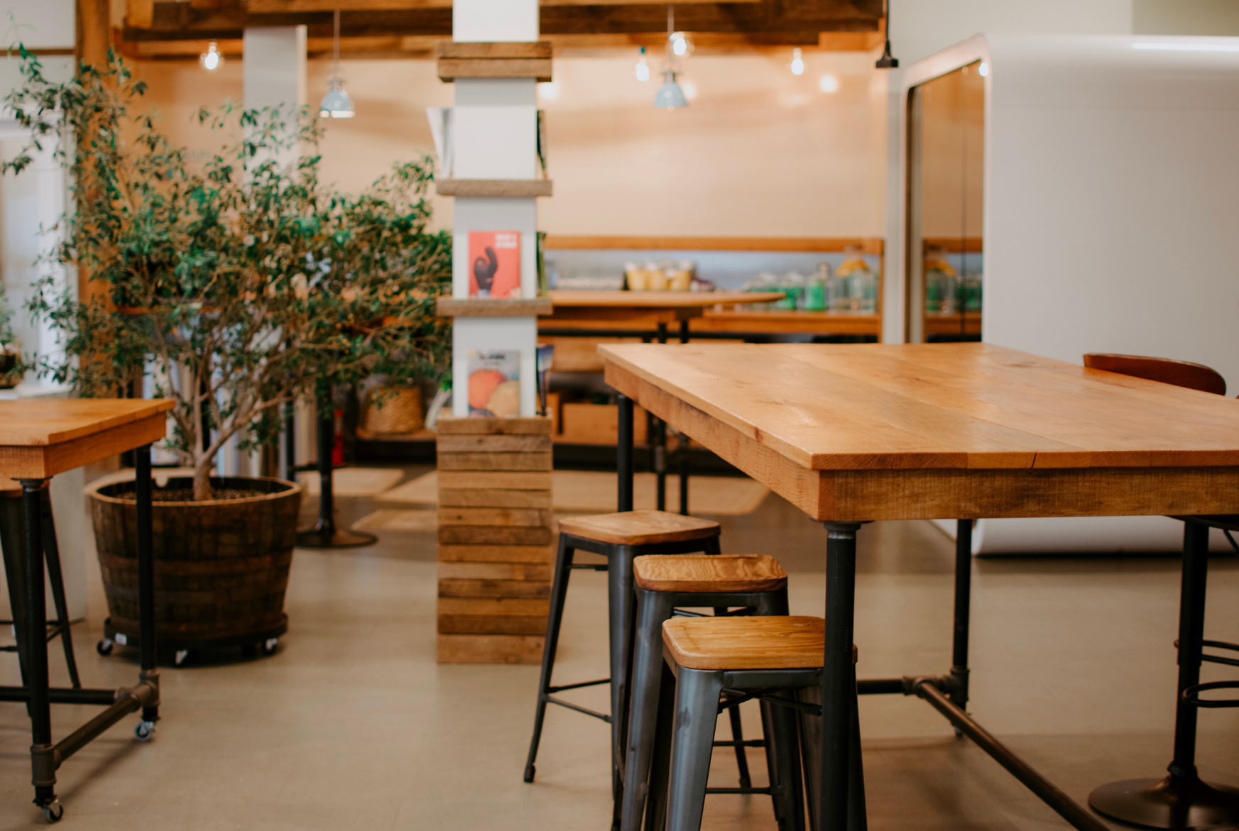 Brown Wooden Dining Table With Chairs